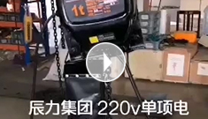 辰力集團(tuán)220V單項電臥式環(huán)鏈葫蘆