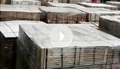 辰力吊裝帶、吊索具產(chǎn)品集裝箱排隊(duì)裝箱中，準(zhǔn)備出口